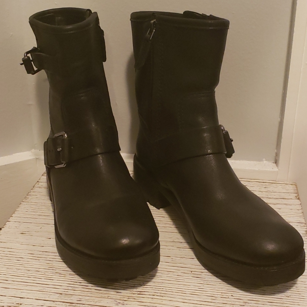 Tory Burch Black Moto boots